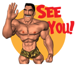 Bodybuilder Dad English Version sticker #8161822