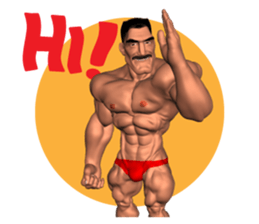 Bodybuilder Dad English Version sticker #8161823