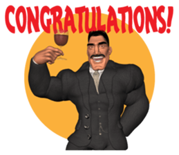 Bodybuilder Dad English Version sticker #8161824