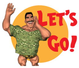 Bodybuilder Dad English Version sticker #8161825