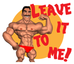 Bodybuilder Dad English Version sticker #8161827