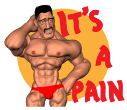 Bodybuilder Dad English Version sticker #8161828