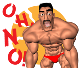 Bodybuilder Dad English Version sticker #8161830