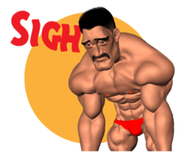 Bodybuilder Dad English Version sticker #8161831