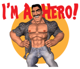 Bodybuilder Dad English Version sticker #8161838