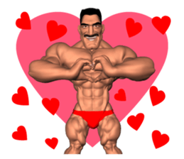 Bodybuilder Dad English Version sticker #8161841