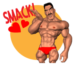 Bodybuilder Dad English Version sticker #8161843