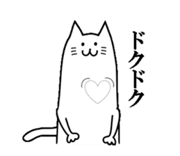 Long-bodied Cat sticker #8161924