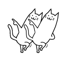 Long-bodied Cat sticker #8161927