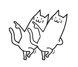 Long-bodied Cat sticker #8161927