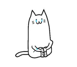 Long-bodied Cat sticker #8161935