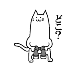Long-bodied Cat sticker #8161959