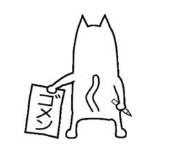 Long-bodied Cat sticker #8161962