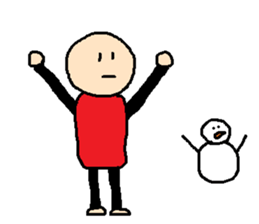 same expression winter version sticker #8162807