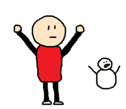 same expression winter version sticker #8162807