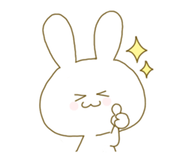 Sticker.little rabbit sticker #8163167