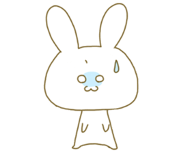 Sticker.little rabbit sticker #8163176