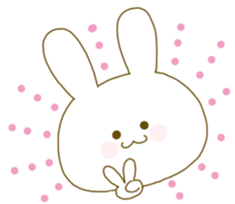 Sticker.little rabbit sticker #8163191