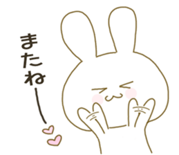 Sticker.little rabbit sticker #8163203