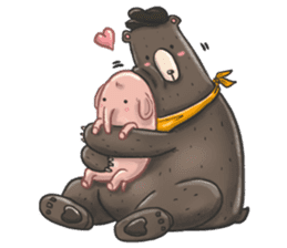 Bear bro (En) sticker #8163406