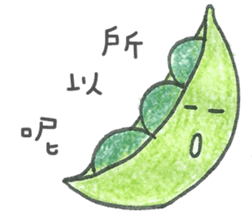 Listening to Vegetables and Fruits sticker #8163461