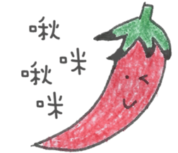 Listening to Vegetables and Fruits sticker #8163462