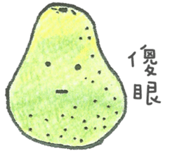 Listening to Vegetables and Fruits sticker #8163482