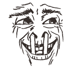 Reaction of the man face 2 sticker #8164534