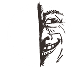 Reaction of the man face 2 sticker #8164535