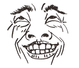 Reaction of the man face 2 sticker #8164539