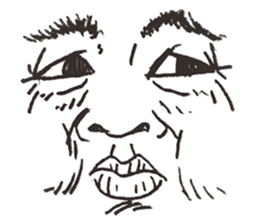 Reaction of the man face 2 sticker #8164545