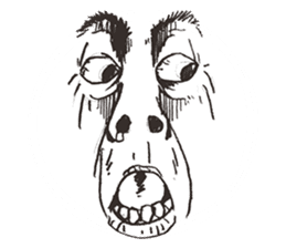 Reaction of the man face 2 sticker #8164558