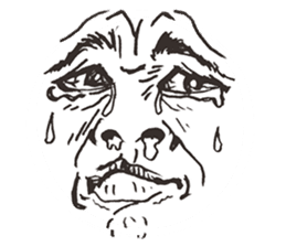 Reaction of the man face 2 sticker #8164560