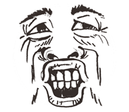 Reaction of the man face 2 sticker #8164561