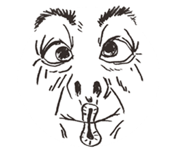 Reaction of the man face 2 sticker #8164563