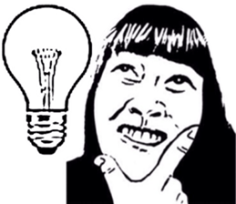 Realistic girl (woodblock print) sticker #8166911