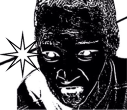 Realistic girl (woodblock print) sticker #8166914