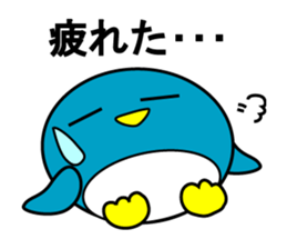 Events Hen round pen winter sticker #8166972