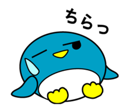 Events Hen round pen winter sticker #8166973