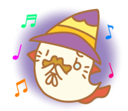 The halloween party of hamster king !! sticker #8167023