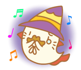 The halloween party of hamster king !! sticker #8167023