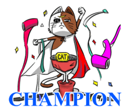 Cat Wrestling sticker #8167125
