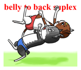 Cat Wrestling sticker #8167131