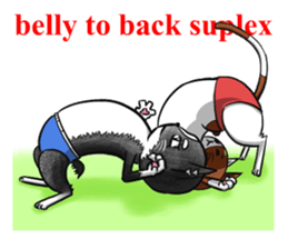 Cat Wrestling sticker #8167132