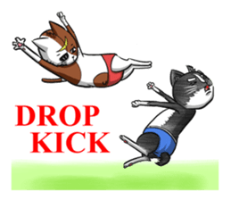 Cat Wrestling sticker #8167134