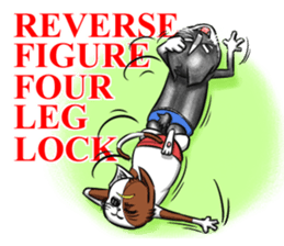 Cat Wrestling sticker #8167139