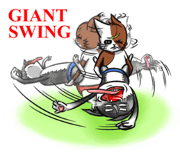 Cat Wrestling sticker #8167142
