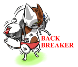 Cat Wrestling sticker #8167143