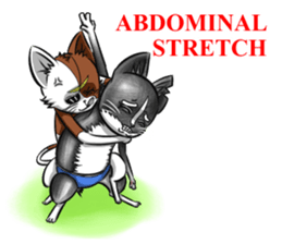 Cat Wrestling sticker #8167144