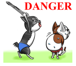 Cat Wrestling sticker #8167148